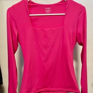 Women's Pink Long Sleeve Top